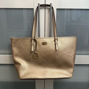 Michael Kors Metallic Gold Tote